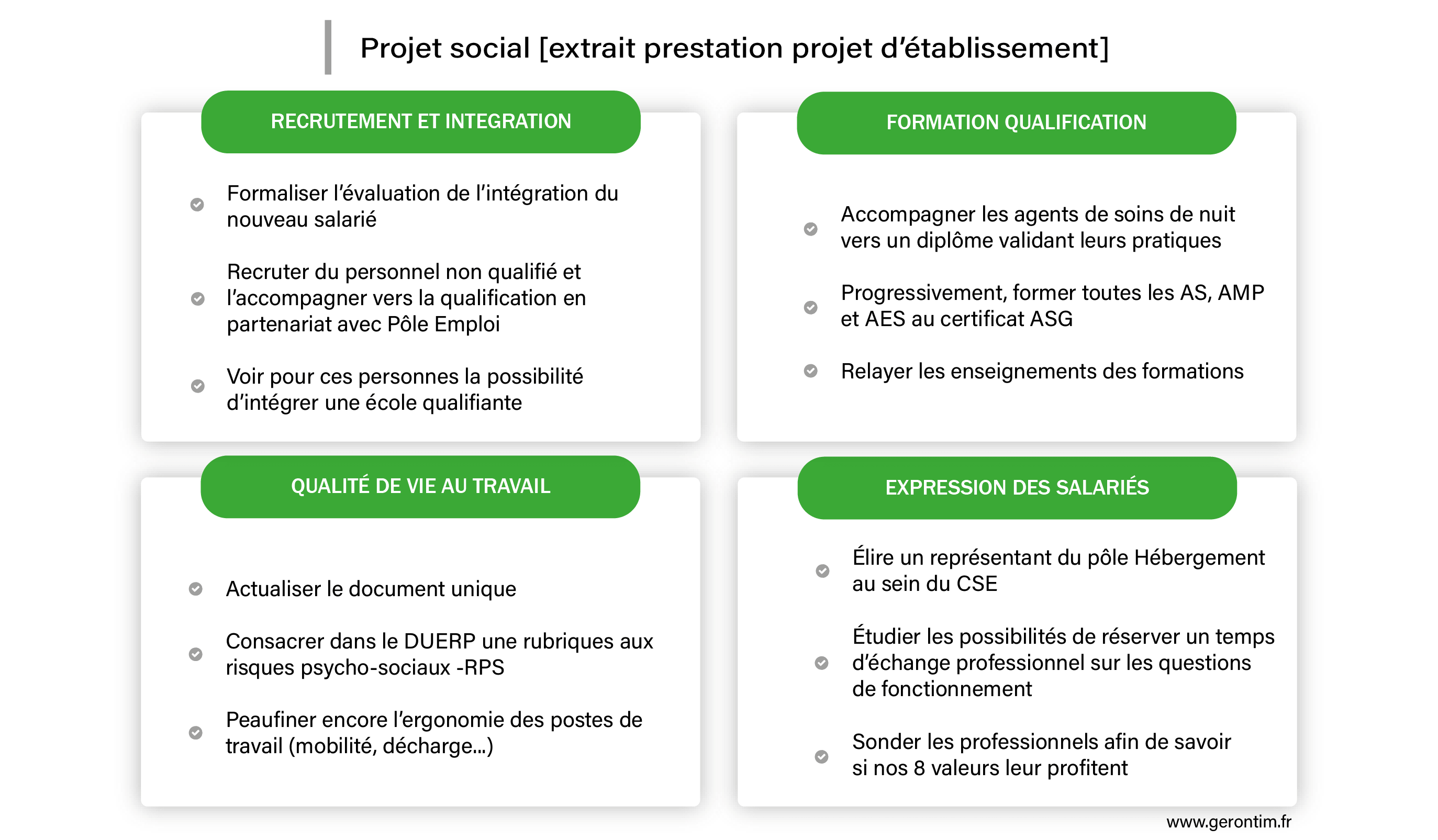Projet social EHPAD La Roseraie