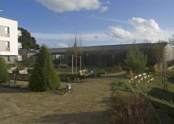 Vue extérieure de l’extension de l'EHPAD La Grange à Couëron
