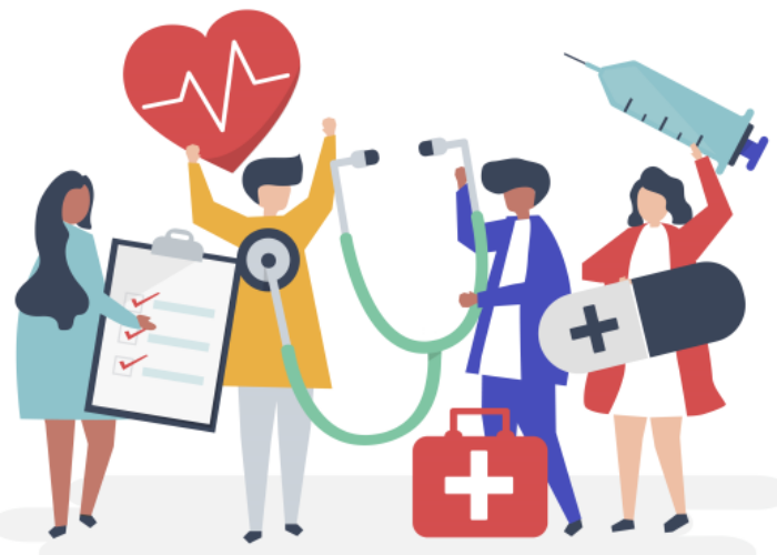 Equipe médicale pluridisciplinaire qui effectue les bilans gérontologiques en EHPAD