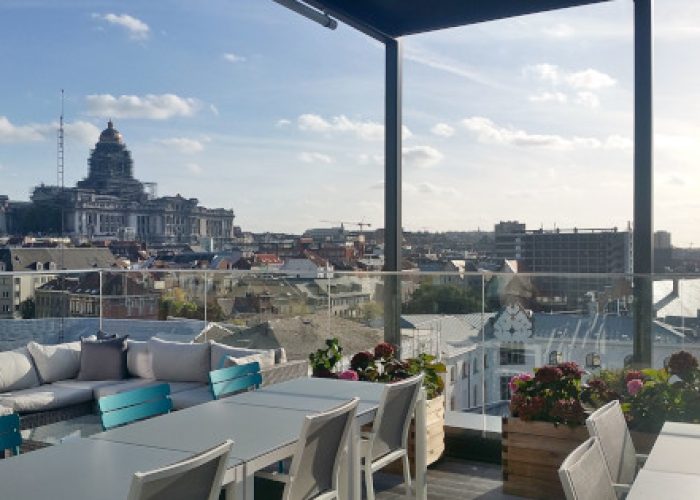 Toit terrasse de l’EHPAD Maison Vesale à Bruxelles en Belgique